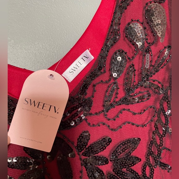 NWT SWEETV Women's Sequin Flapper Dress,1920s Size XL - Picture 6 of 13